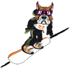 Snowboarder "Freestyle-Snowboard-Dog" Boarder Mode