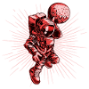 Basketball Astronaut Red