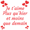 Je t'aime plus qu'hier