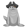 Seal Pirate Eye Patch