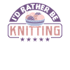 Handmade knitting funny knitting saying