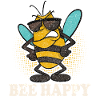 Bee Happy Beekeeper Bees