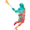 Lacrosse Spieler PopArt