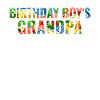 Birthday boy Grandpa building blocks