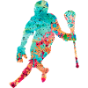 Lacrosse Player PopArt