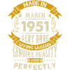 Mars 1951 Millésime anniversaire