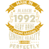 Mars 1992 Millésime anniversaire
