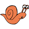 cartoon style snail