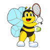 Bee Tennis Racket Sport