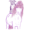 Horse and dog