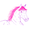 Pferd Pink