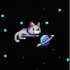 Chat de l’espace - PixelArt
