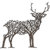 Deer in Tree Branches