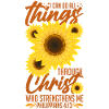 Inspirational Christianity Sunflowers Philippians