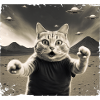 Gatos Ovni Gato Teniente Gato Selfie Divertido