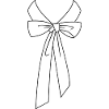 Shirt collar with bow