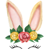 Häschen-Gesicht Ostern