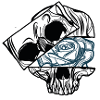 Skull & Rose // Schädel // Illustration