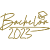 Bachelor 2023 golden font