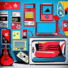 80s Style Retro Room