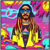 Retrowave rastaman