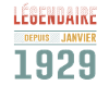 Légendaire Depuis Janvier 1929 Anniversaire