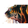 Tiger (Drip Painting)