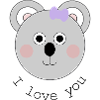 Je t’aime Koala ours