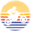 Sport Retro Sunset Motocross