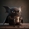 Bat Coffee Caffeine Nocturnal Lusitg