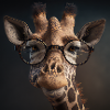 Lunettes de girafe drôle