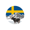 Sweden Adventures - Svensk flagga & älg