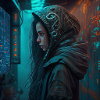 Cyber Punk Crypto Girl