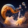 Nice Dragon with Bubbles