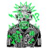 Graffiti on heavy zombie