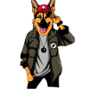 Hund cool mit Cap
