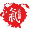 Qigong Chinese character but white