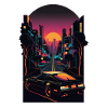 City Car Sunset Drive