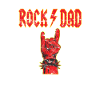 Father's Day Rockdad Devil's Salute