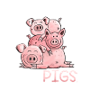 J’aime vraiment le motif Pigs Pigs