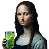Modern Mona Lisa with G-Tonic