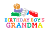 Birthday Kids Grandma Building Blocks