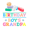 Birthday boy Grandpa building blocks
