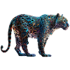 Leopard, Farbenfroh, Jungle