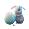 Osterhase mit Ei Design