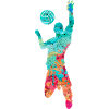 Volleyball Smash PopArt