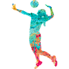 Volleyball dans PopArt
