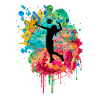 Volleyball dans PopArt