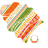 African Woman Kente Headgear Art