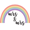 Rainbow Stripes Mrs et Mrs